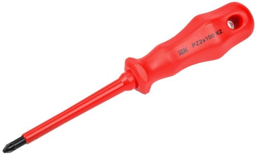 Отвертка диэлектрическая крестовая PZ2х100 K2 1000В ARMA2L 3 | код. A2L3-SC30-K2-PZ-20-100 | IEK Отвертка диэлектрическая крестовая PZ2х100 K2 1000В ARMA2L 3 | код. A2L3-SC30-K2-PZ-20-100 | IEK