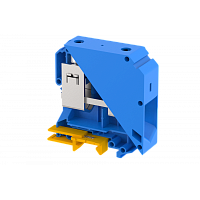 Клемма проходная винтовая 95 мм2, на 2 подключения, синяя KUT95(B) | код 1111010001 | Elmex