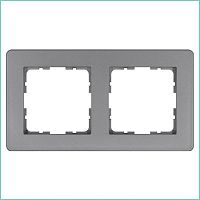Рамка G-Flex 2-постовая, цвет Алюминий | код G1102S | Jasmart