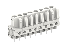 450766 Розетка на плату MCS вертик.припой, шаг 5.0мм, 16 конт., сер., шт | код 450766 | SUPU
