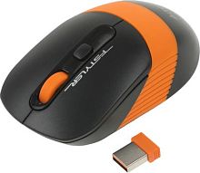 Мышь A4Tech Fstyler FG10S черный/оранжевый оптическая (2000dpi) silent беспроводная USB для ноутбука (4but) | код 1204066 | A4TECH