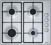 Газовая варочная поверхность Bosch PBP6C5B62Q серебристый | код 1941689 | BOSCH