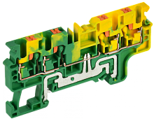 Колодка клеммная CP-MC-PEN земля 4 вывода 2,5мм2 IEK | код YCT22-03-4-K52-002 | IEK