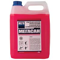 Средство для уборки санитарных помещений 5 л, МЕГАСАН, дезинфицирующее, концентрат, К 310 | код 604336 | МЕГА