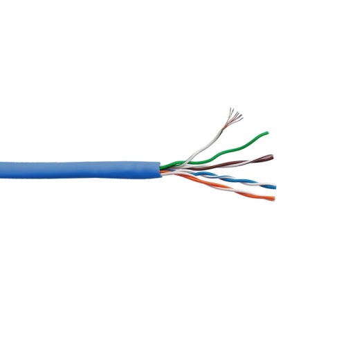 Кабель LANMASTER патч-кордовый UTP, 4x2, кат 5E, 350Mhz, LSZH, синий, 305 м | код LAN-5EUTP-PT-LSZH-BL | LANMASTER