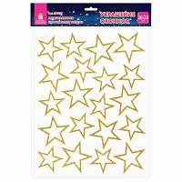 Украшение для окон и стекла ЗОЛОТАЯ СКАЗКА Звезды 3 , 25,8х33,5 см, ПВХ | код 591257 | ЗОЛОТАЯ СКАЗКА