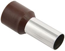 Наконечник-гильза Е25-16 25мм2 с изолированным фланцем (коричнево-зеленый) (100 шт) | код. UGN10-025-11-16 | IEK