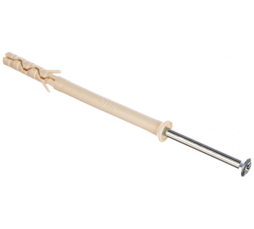 Дюбель-гвоздь 6х80 LYT LK SP цилиндрический бортик, нейлон (100шт) | код. 2034 | SORMAT Дюбель-гвоздь 6х80 LYT LK SP цилиндрический бортик, нейлон (100шт) | код. 2034 | SORMAT