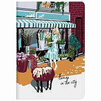 Тетрадь 40 л. в клетку обложка SoftTouch, бежевая бумага 70 г/м2, сшивка, А5 (147х210 мм), ЛАМЫ, BRAUBERG, 403776 | код 403776 | BRAUBERG