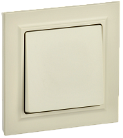 BRITE Выключ. 1-кл. 10А в сб. ВСР10-1-0-БрКр беж. IEK | код BR-V10-0-10-K10-F | IEK