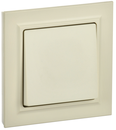 BRITE Выключ. 1-кл. 10А в сб. ВСР10-1-0-БрКр беж. IEK | код BR-V10-0-10-K10-F | IEK