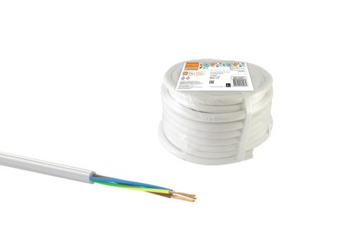 Провод ПВСмб 4х1.5 (бухта 10м) белый Народный ТРТС | код SQ0118-0611 | РЭМЗ ТМ Провод ПВСмб 4х1.5 (бухта 10м) белый Народный ТРТС | код SQ0118-0611 | РЭМЗ ТМ