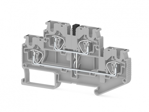 312 059, Пружинная клемма серии SRD 4-FN (Серый) | код 0.0.0.3.12059 | KLEMSAN