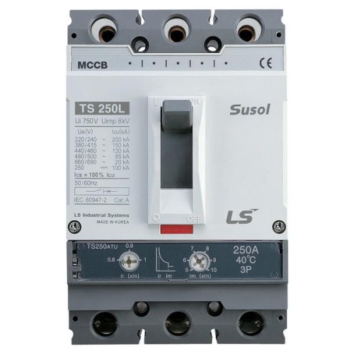 Автоматический выключатель TS250H (85kA) FMU 125A 3P3T | Код. 105021600 | LSIS