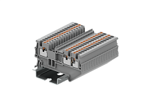 TP1.5-3-GY Клемма TP 1-2 проходная Push-in, сеч.1.5мм2, сер., шт | код TP1.5-3-GY | SUPU