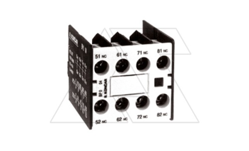 Блок-контакт вспом. BP0 40, 6A(230VAC), 4NO, фронтальный монтаж, для CM1 | код EACS52679S | Rade Koncar