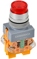 Кнопка D7-11DNZS d=22мм 1з+1р с подсв. и фикс. кр. GENERICA | код BBT50-11DNZS-3-11-K04-G | GENERICA by IEK