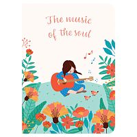 Тетрадь 60 л. в клетку обложка SoftTouch, бежевая бумага 70 г/м2, сшивка, В5 (179х250 мм), ГАРМОНИЯ, BRAUBERG, 1403816 | код 403816 | BRAUBERG