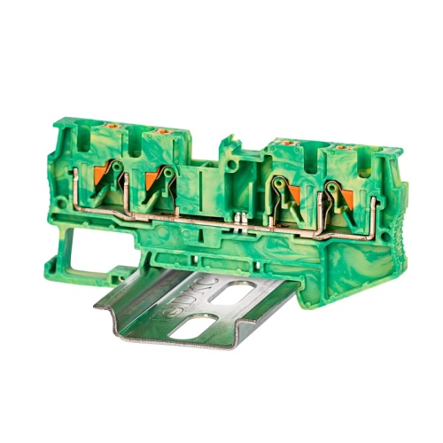 Клемма заземления, зажим push-in, 4 точки подключения, 4 кв.мм | код VPR-4-QUATTRO-PE | DKC Клемма заземления, зажим push-in, 4 точки подключения, 4 кв.мм | код VPR-4-QUATTRO-PE | DKC