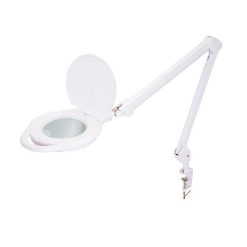 Лупа на струбцине REXANT, круглая, 5D, с подсветкой 96 LED, теплый и холодный свет, белая | код 31-0535 | REXANT Лупа на струбцине REXANT, круглая, 5D, с подсветкой 96 LED, теплый и холодный свет, белая | код 31-0535 | REXANT