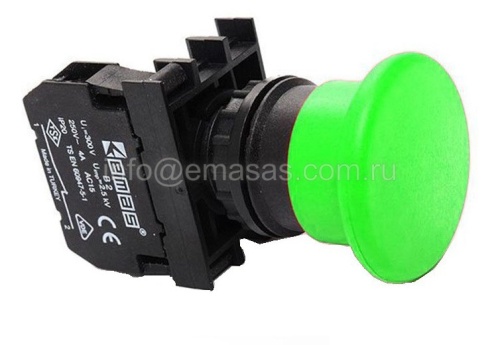 Кнопка Грибок зеленая B100MY | код B100MY | EMAS