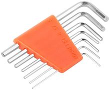 Ключи шестигранные CrV 7 шт (0.7-3.0 мм) в пластиковом держателе | код 64160 | FIT