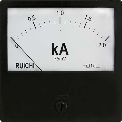 Амперметр RUICHI М42300 2КА (Аналог), щитовой | код 76411 | Ruichi Амперметр RUICHI М42300 2КА (Аналог), щитовой | код 76411 | Ruichi