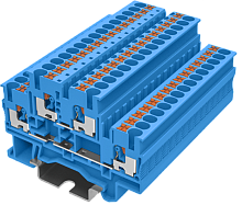 TPD4-2-BU Клемма TP 1-1 проходная 2-уровневая, сеч. 4мм2, син., шт | код TPD4-2-BU | SUPU
