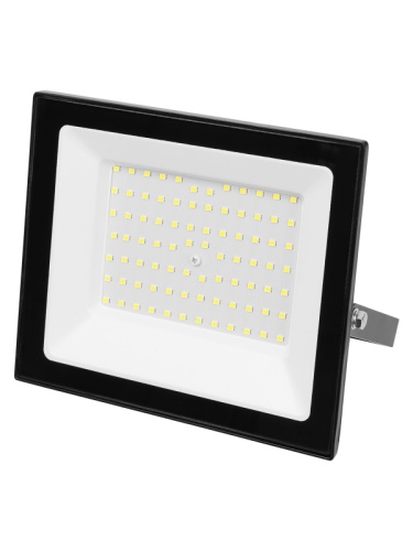 Прожектор СДО-05-100 100 Вт, 8000 лм, 6500 К, 220-240 В, IP65, черный, Народный | код SQ0336-0305 | TDM НАРОДНЫЙ