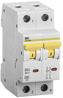 Выключатель автоматический двухполюсный ВА47-60M 2Р 40А 6кА D | код. MVA31-2-040-D | IEK 