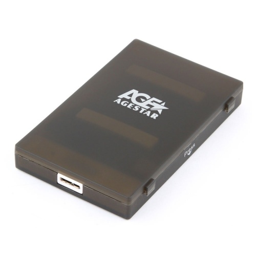 USB 3.0 Внешний корпус 2.5 SATAIII HDD/SSD AgeStar 3UBCP1-6G (BLACK) USB 3.0, пластик, черный, безвинтовая конструкция | код 3UBCP1-6G (BLACK) | AgeStar USB 3.0 Внешний корпус 2.5 SATAIII HDD/SSD AgeStar 3UBCP1-6G (BLACK) USB 3.0, пластик, черный, безвинтовая конструкция | код 3UBCP1-6G (BLACK) | AgeStar