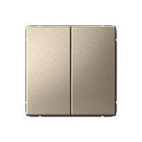 Выключатель 2-кл. ArtGallery (сх. 5) 10AX механизм шампань | код GAL000551 | Systeme Electric