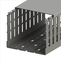 551 025WS, KKC 1201, Перфорированный короб с крышкой, 120x100 (ШхВ). Широкий шаг перфорации | код 0.0.0.5.51025WS | KLEMSAN