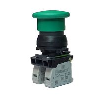 Выключатель Briswik КЕ 191/2м зеленый 1но+1нз Гриб IP66 УХЛ2 10А | код aZ-HB-6Ai-0321 | Briswik