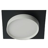 Светильник потолочный встраиваемый 15Вт 230В GX53 черн. + бел. квадрат без лампы DL506 FERON 51360