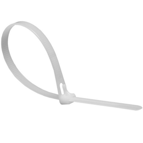 Хомут многоразовый RUICHI СМР, нейлон, 300х7,5 мм, белый, упаковка 100 шт. | код 113770 | Ruichi