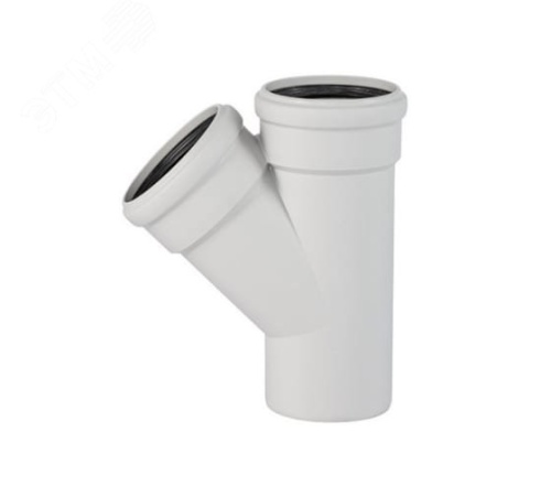 Тройник двухраструбный 87 град. 125 для бесшумной канализации | код 336400 | Ostendorf