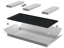 Дверь металлическая 800мм шкафа 18U чер. LINEA N | код LN05-18U8X-DM | ITK