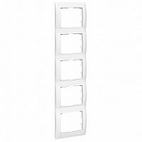 Рамка 5 постов GALEA LIFE, вертикальная, белый | код. 771009 | Legrand