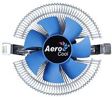 Устройство охлаждения(кулер) Aerocool Verkho I Soc-1151/1200 черный/синий 4-pin 12-30dB Al 90W 190gr Ret | код 1052944 | AEROCOOL