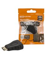 Переходник АВП 2 штекер mini HDMI- гнездо HDMI, позолоченные контакты, TDM | код SQ4040-0102 | TDM