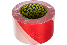 Лента сигнальная (красно-белая) 70 мм х 200 м | код 11854 | FIT