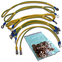 Комплект проводов заземления для шкафов Business | код TWT-CB-EARTH-SET1 | TWT