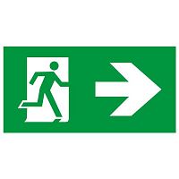 Пиктограмма бэклит для аварийного светильника SSA-103 259x135мм Человек-стрелка зеленая INFO-SSA-128 | код Б0064725 | ЭРА