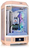 Корпус Thermaltake The Tower 300 Peach Fuzz розовый без БП miniITX 8x120mm 6x140mm 2xUSB3.0 audio bott PSU | код 2029225 | THERMALTAKE