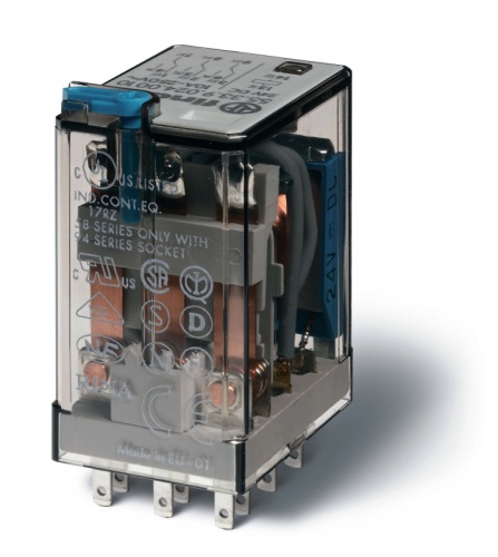 Миниатюрное универсальное электромеханическое реле, монтаж в розетку, 3CO 10A, контакты AgNi, катушка 220В DC, степень защиты RTI, опции: кнопка тест | код 553392200010 | FINDER Миниатюрное универсальное электромеханическое реле, монтаж в розетку, 3CO 10A, контакты AgNi, катушка 220В DC, степень защиты RTI, опции: кнопка тест | код 553392200010 | FINDER