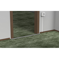 Кабель канал KK-30-13-F напольный полукруглый 30х13 серый 40 м | код Б0056078 | ЭРА