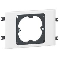 Суппорт универсальный - 1 пост - для кабель-каналов DLP с шириной крышки 85 мм и розеточных блоков - белый | код 010913 | Legrand