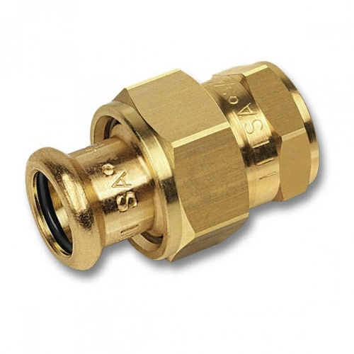 Сгон с плоским уплотнением бронза пресс 22 х 1' ВР для медных труб (18330221) | код RG008TFBNPR2KL | Sanha Сгон с плоским уплотнением бронза пресс 22 х 1' ВР для медных труб (18330221) | код RG008TFBNPR2KL | Sanha