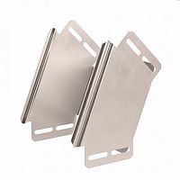 Угол вертикальный внешний 45 градусов Стандарт INOX (AISI 409) 150х100 Промрукав | код PR16.2963 | ПРОМРУКАВ